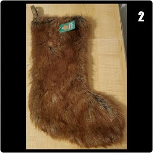 Faux Fur Christmas Stockings